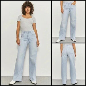 Numero Fresno Hi Rise Wide Leg Light Wash Jeans Size 29